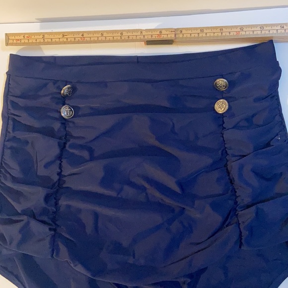 Cocoship Navy blue bathing suit bikini bottoms size 2 XL - Picture 2 of 15